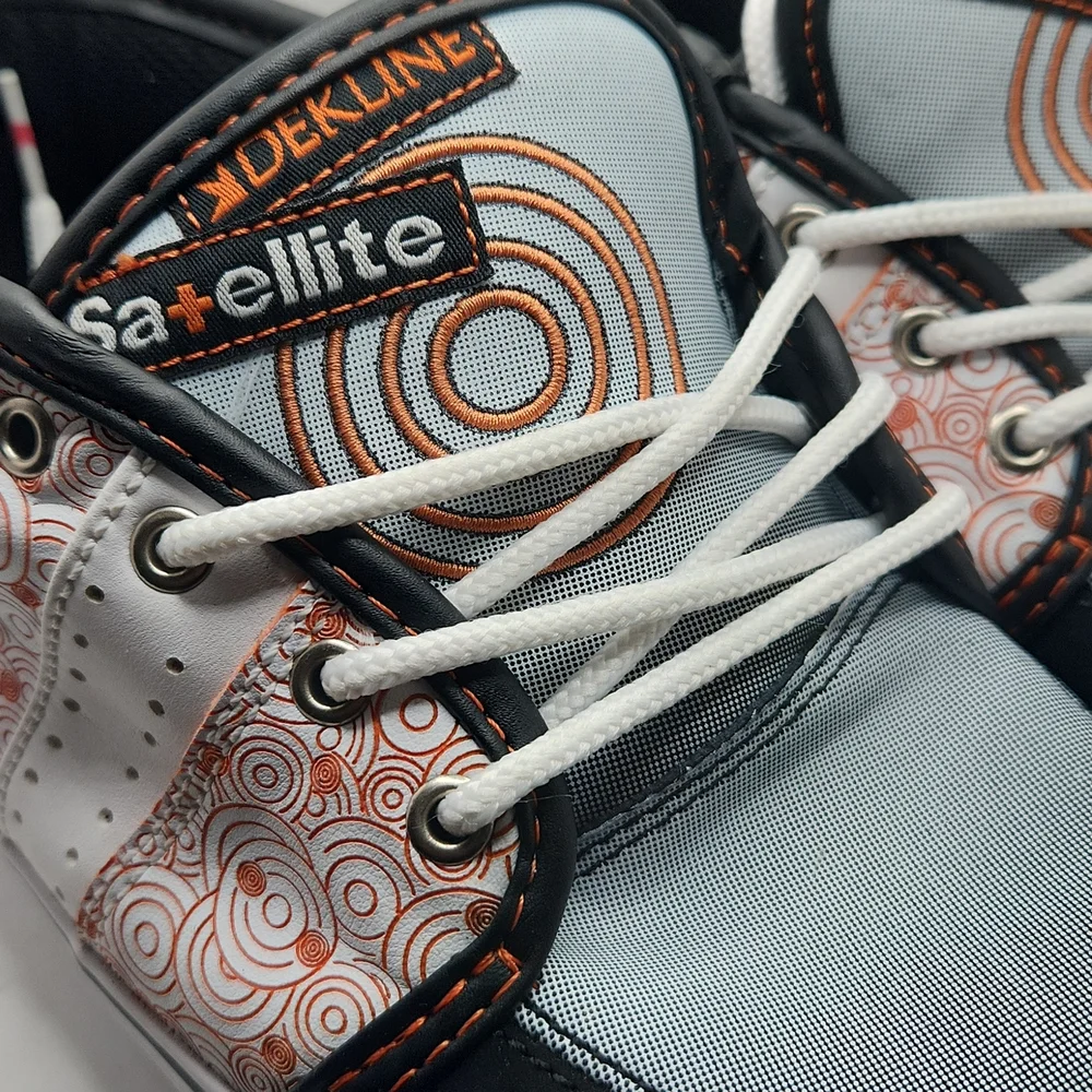 Dekline black orange white skater Sneaker Shoes Size 7 - Picture 7 of 7